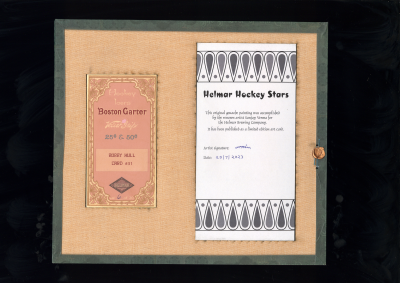 Picture, Helmar Brewing, Hockey Icers Card # 31, Bobby HULL, Purple sky, Chicago Black Hawks